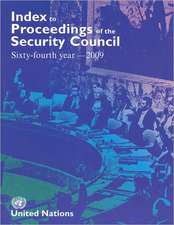 Index to Proceedings of the Security Council 2009