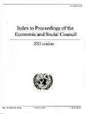 Index to Proceedings of the Economic and Social Council 20121