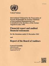 Financial Report & Audited Financial Statements Biennium End 31 Dec 11 & Rpt Board of Auditors: International Tribunal for the Prosecution of Persons