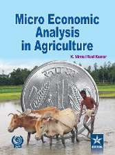 Micro Economic Analysis in Agriculture Vol. 1