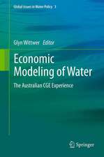 Economic Modeling of Water: The Australian CGE Experience