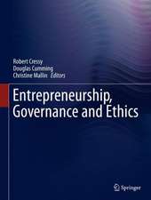 Entrepreneurship, Governance and Ethics