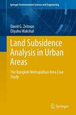 Land Subsidence Analysis in Urban Areas