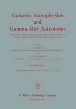 Galactic Astrophysics and Gamma-Ray Astronomy: Proceedings of a Meeting Organised in the Context of the XVIII General Assembly of the IAU, held in Patras, Greece, August 19, 1982