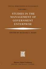 Studies in the Management of Government Enterprise