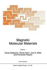 Magnetic Molecular Materials