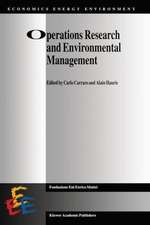 Operations Research and Environmental Management