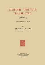 Flemish Writers Translated (1830–1931): Bibliographical Essay