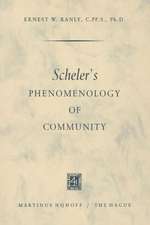 Scheler's Phenomenology of Community