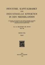 Industrie, Kapitalmarkt und Industrielle Effekten in den Niederlanden