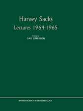 Harvey Sacks Lectures 1964–1965