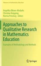 Approaches to Qualitative Research in Mathematics Education: Examples of Methodology and Methods