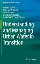 Understanding and Managing Urban Water in Transition