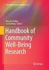 Handbook of Community Well-Being Research