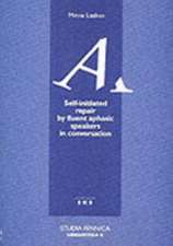 Self-Initiated Repair by Fluent Aphasic Speakers in Conversation