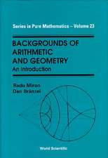 Backgrounds of Arithmetic and Geometry