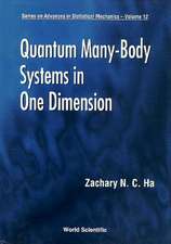 Ha, Z: Quantum Many-body Systems In One Dimension