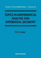 Topics in Mathematical Analysis and Diff