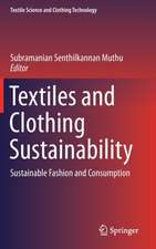 Textiles and Clothing Sustainability: Sustainable Fashion and Consumption