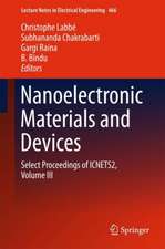 Nanoelectronic Materials and Devices: Select Proceedings of ICNETS2, Volume III