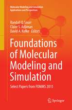 Foundations of Molecular Modeling and Simulation: Select Papers from FOMMS 2015