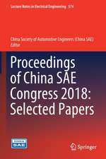 Proceedings of China SAE Congress 2018: Selected Papers