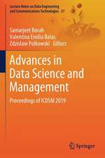 Advances in Data Science and Management: Proceedings of ICDSM 2019