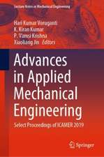 Advances in Applied Mechanical Engineering: Select Proceedings of ICAMER 2019