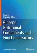 Ginseng Nutritional Components and Functional Factors