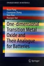 One-dimensional Transition Metal Oxides and Their Analogues for Batteries