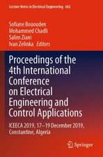 Proceedings of the 4th International Conference on Electrical Engineering and Control Applications