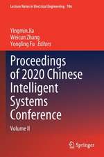 Proceedings of 2020 Chinese Intelligent Systems Conference: Volume II