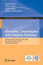 Information, Communication and Computing Technology: 5th International Conference, ICICCT 2020, New Delhi, India, May 9, 2020, Revised Selected Papers