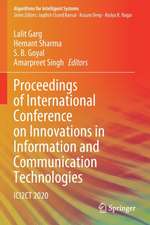 Proceedings of International Conference on Innovations in Information and Communication Technologies: ICI2CT 2020