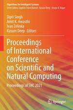 Proceedings of International Conference on Scientific and Natural Computing: Proceedings of SNC 2021