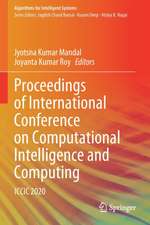 Proceedings of International Conference on Computational Intelligence and Computing: ICCIC 2020