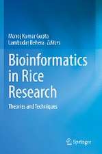 Bioinformatics in Rice Research: Theories and Techniques