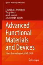 Advanced Functional Materials and Devices: Select Proceedings of AFMD 2021