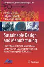 Sustainable Design and Manufacturing