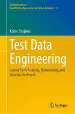 Test Data Engineering: Latent Rank Analysis, Biclustering, and Bayesian Network