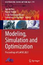 Modeling, Simulation and Optimization: Proceedings of CoMSO 2021