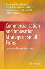 Commercialisation and Innovation Strategy in Small Firms: Learning to Manage Uncertainty