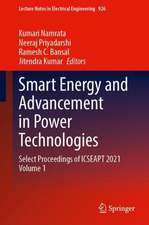 Smart Energy and Advancement in Power Technologies
