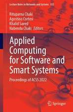 Applied Computing for Software and Smart Systems: Proceedings of ACSS 2022