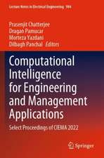 Computational Intelligence for Engineering and Management Applications: Select Proceedings of CIEMA 2022