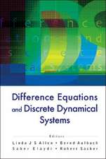 Difference Equations and Discrete Dynamical Systems