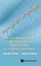 INTRODUCTION TO DIFFERENTIAL EQUATIONS WITH APPLICATIONS, AN