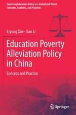 Education Poverty Alleviation Policy in China: Concept and Practice