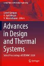 Advances in Design and Thermal Systems: Select Proceedings of ETDMMT 2020