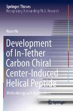 Development of In-Tether Carbon Chiral Center-Induced Helical Peptide